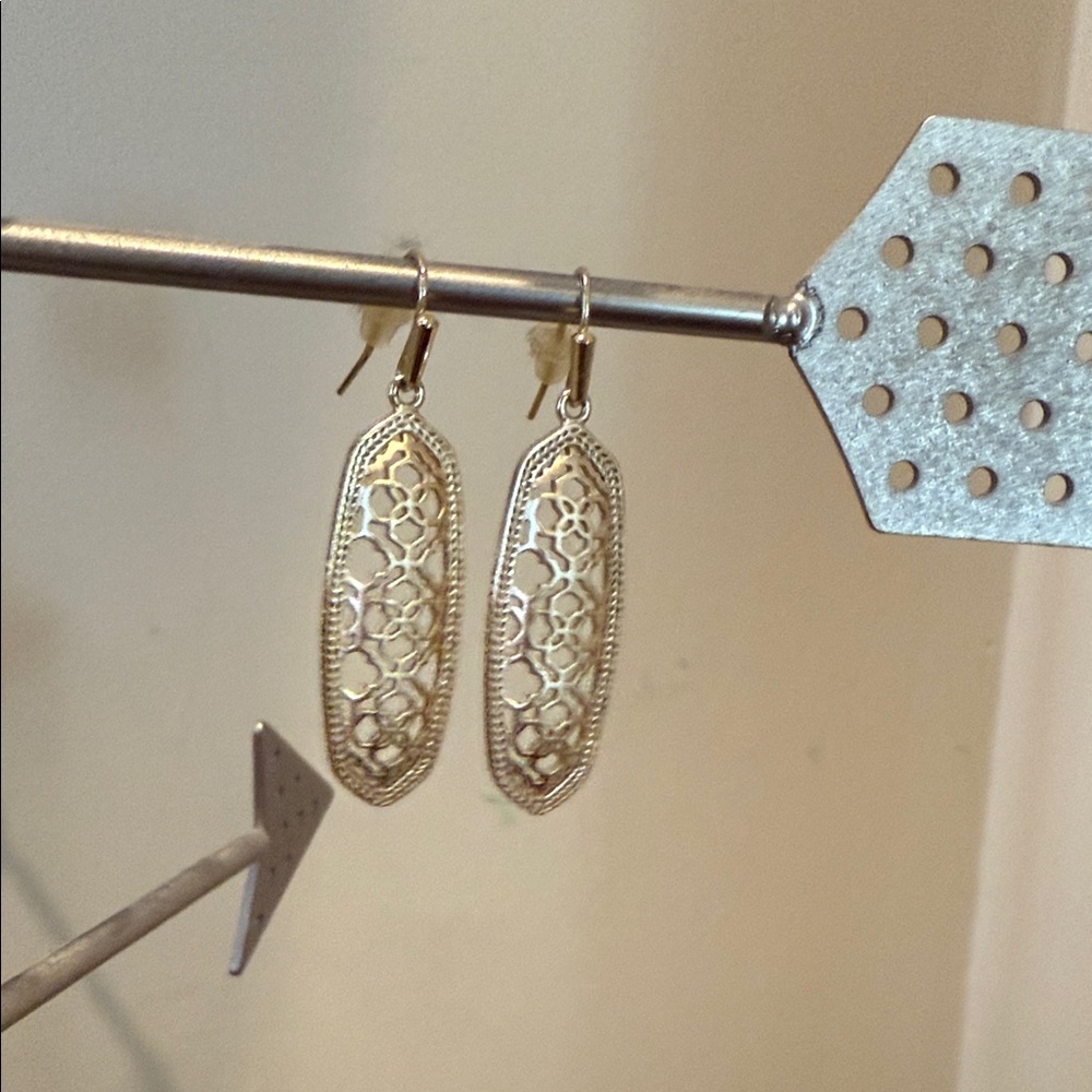 Kendra Scott Silver Filigree Earrings
